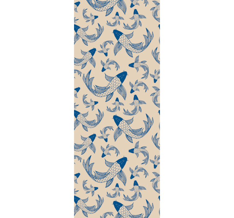 Carta da parati animali modello di pesce koi - TenStickers