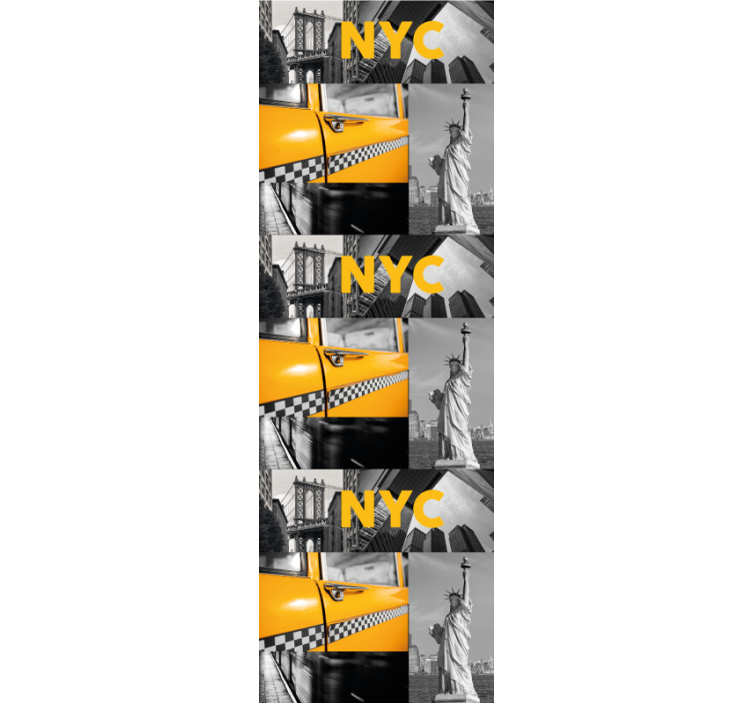 Carta da parati città collage urbano - TenStickers