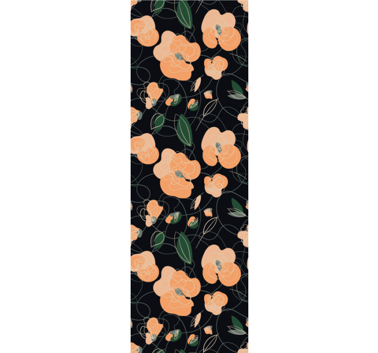 Carta da parati floreale motivo floreale botanico - TenStickers