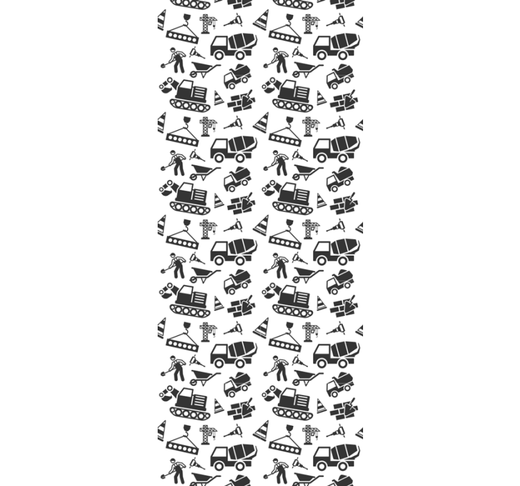 Carta da parati stile industriale motivo costruttivo - TenStickers