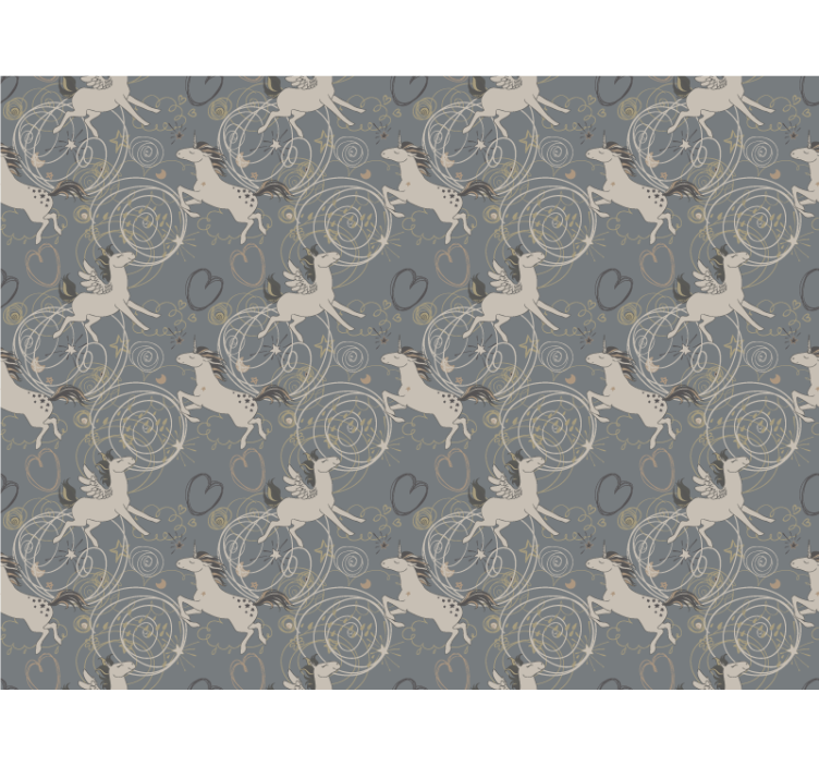 Carta da parati animali unicorni incantati - TenStickers