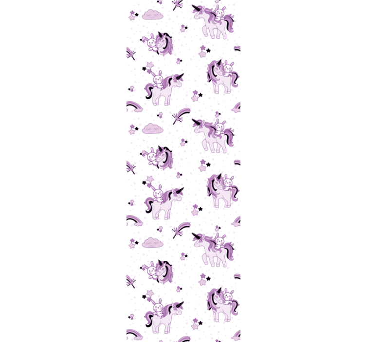 Carta da parati neonato scena fantasy di unicorno - TenStickers