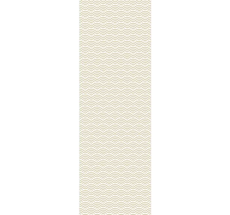 Carta da parati ornamentale motivo a onde geometriche - TenStickers