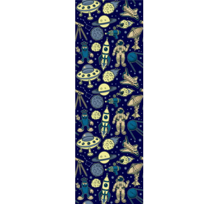 Carta da parati artistica tema dell'esplorazione spaziale - TenStickers