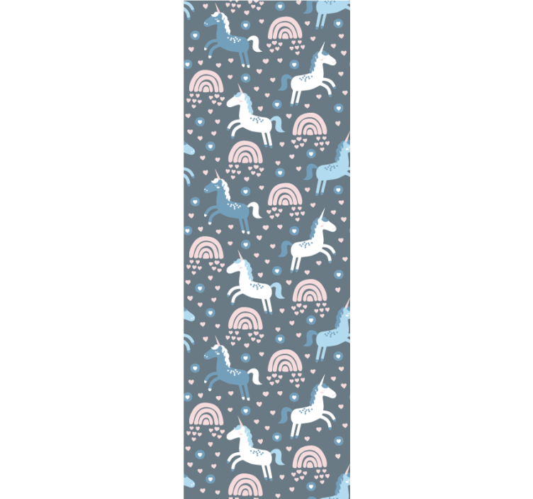 Carta da parati animali motivo arcobaleno giraffa - TenStickers