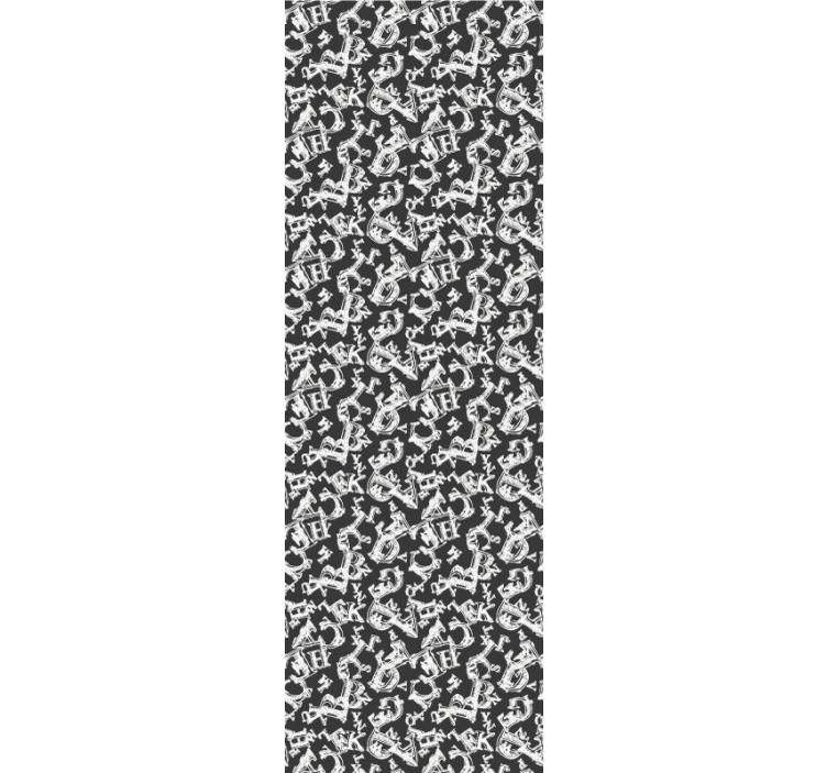 Carta da parati ornamentale ripetizioni di ancoraggio ornate - TenStickers