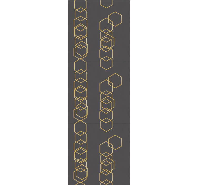 Carta da parati geometrica disegno lineare geometrico - TenStickers