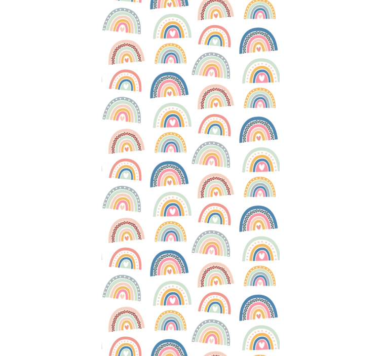 Carta da parati ornamentale motivo arcobaleno colorato - TenStickers