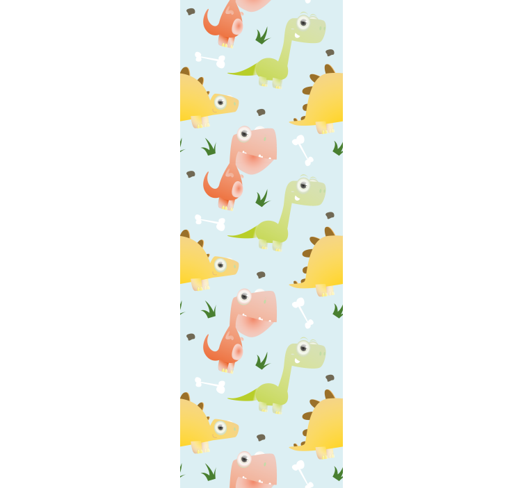 Carta da parati Dinosauri modelli di dinosauri giocosi - TenStickers