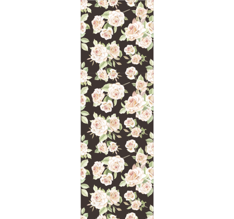 Carta da parati floreale rose in fiore - TenStickers