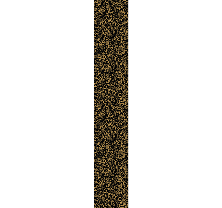 Carta da parati ornamentale eleganti volute di fogliame - TenStickers