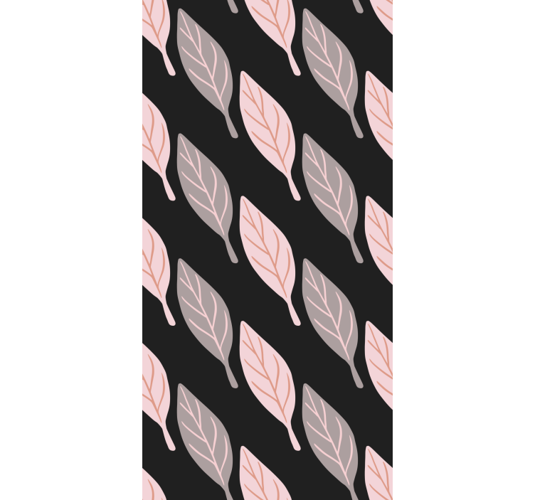 Carta da parati foglie elegante motivo a fogliame - TenStickers