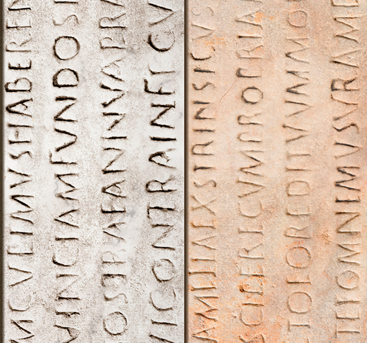 carta da parati con lettere epigrafiche - TenStickers