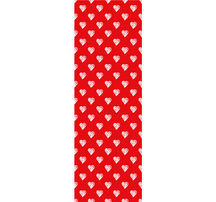 Carta da parati ornamentale disegno del modello del cuore - TenStickers