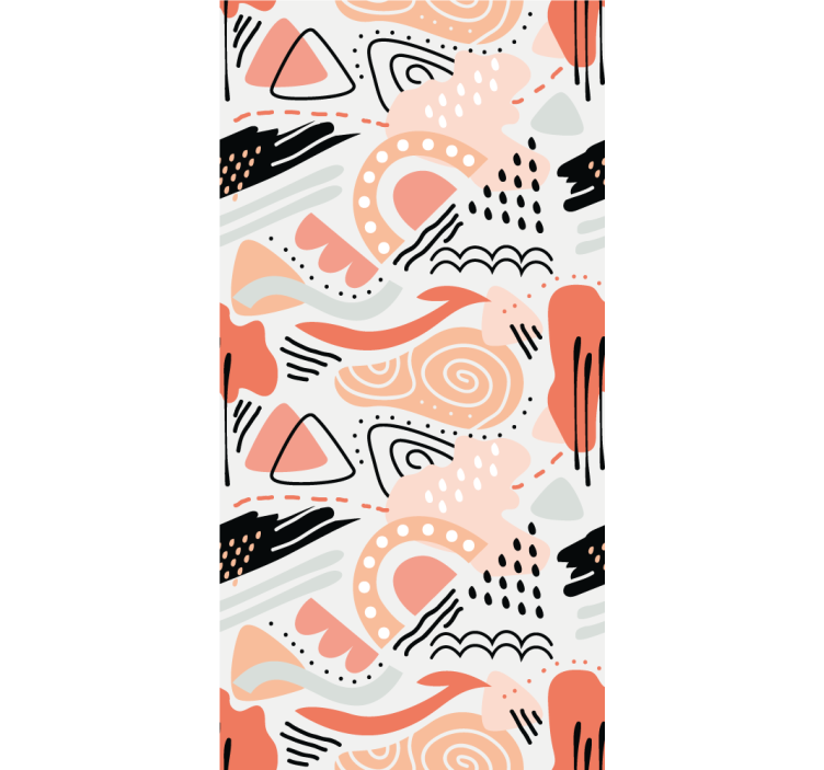 Carta da parati astratta forme astratte - TenStickers