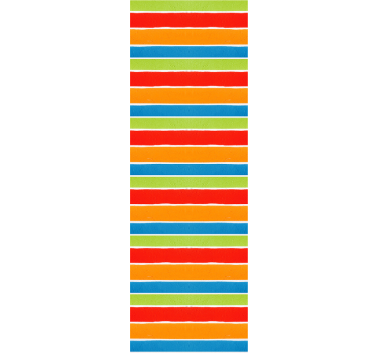Carta da parati a righe strisce multicolori - TenStickers
