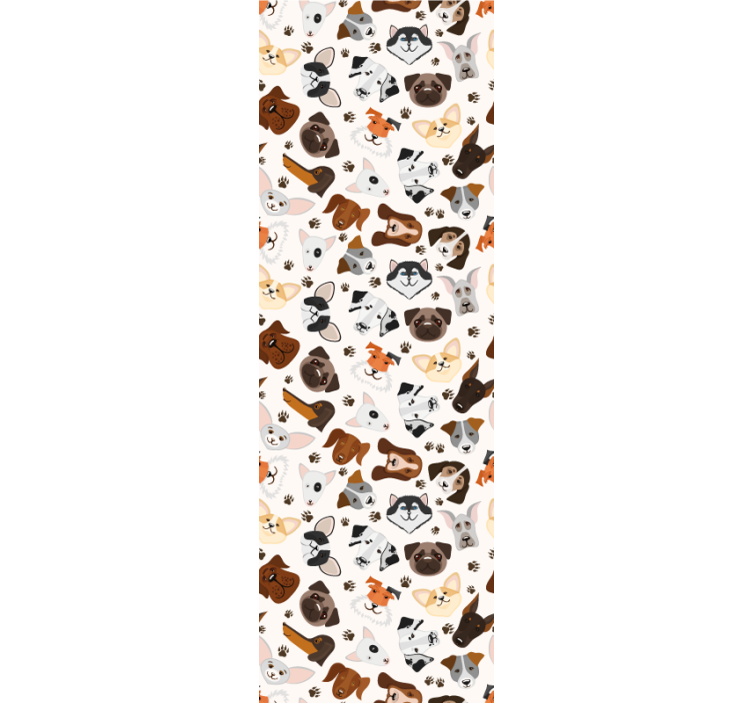 Carta da parati con cagnolini - TenStickers