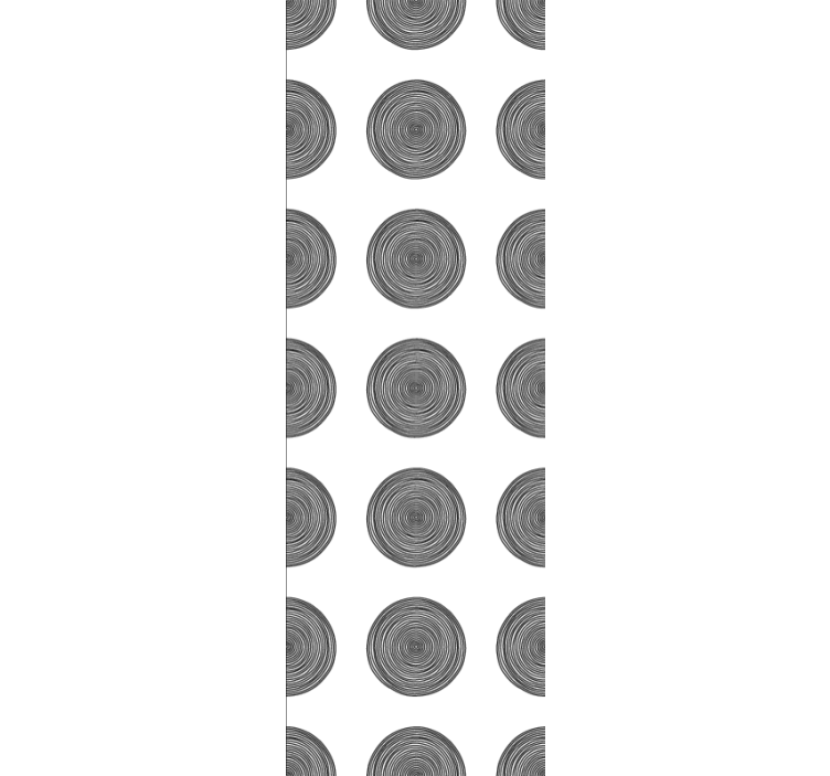 Carta da parati texture motivi circolari in legno - TenStickers