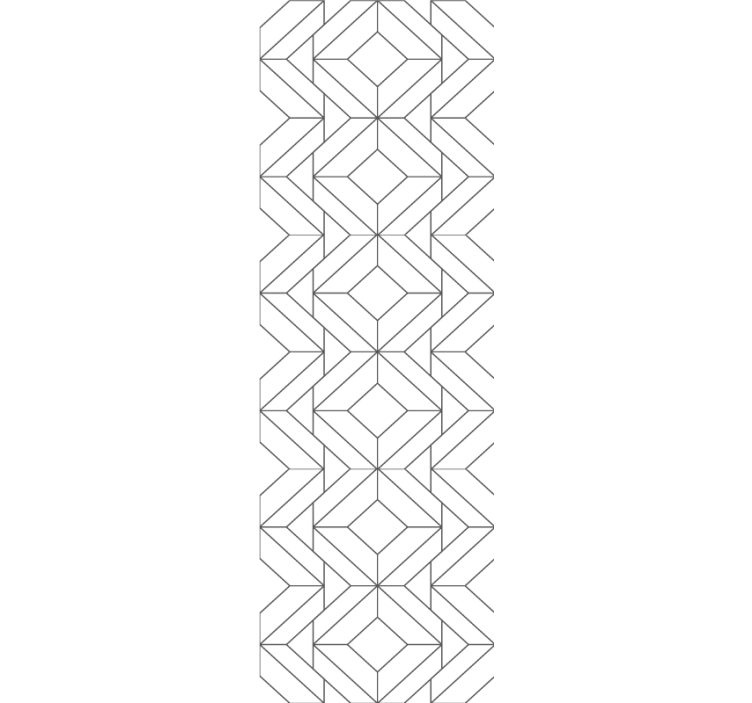 Carta da parati geometrica elementi moderni modellati - TenStickers