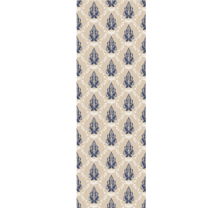 Carta da parati barocco motivo floreale a foglia - TenStickers