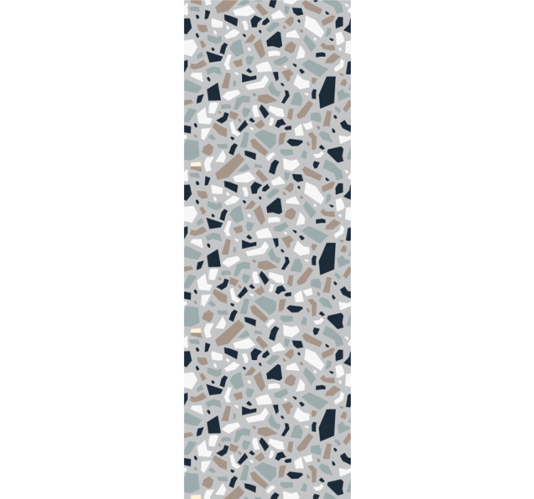 Carta da parati texture terrazzo grigio elegante - TenStickers