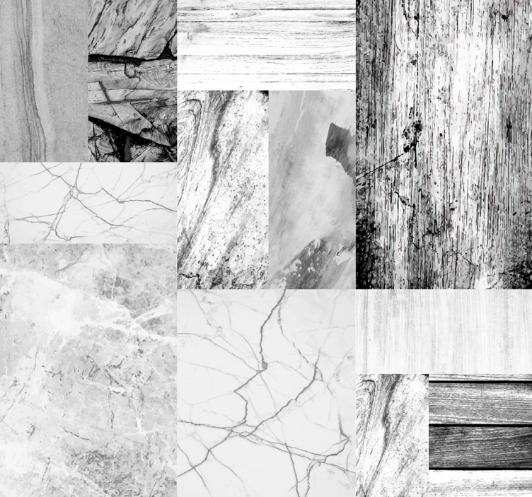 carta parati con texture  di puzzle di marmo - TenStickers