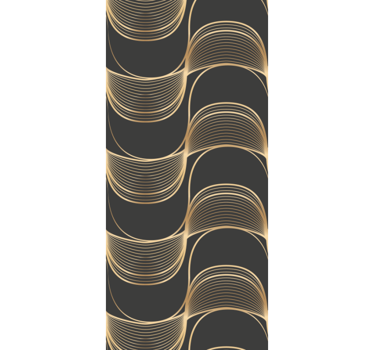 Carta da parati geometrica eleganti motivi lineari - TenStickers