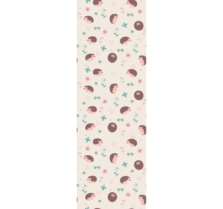 Carta da parati animali simpatici modelli di ricci - TenStickers