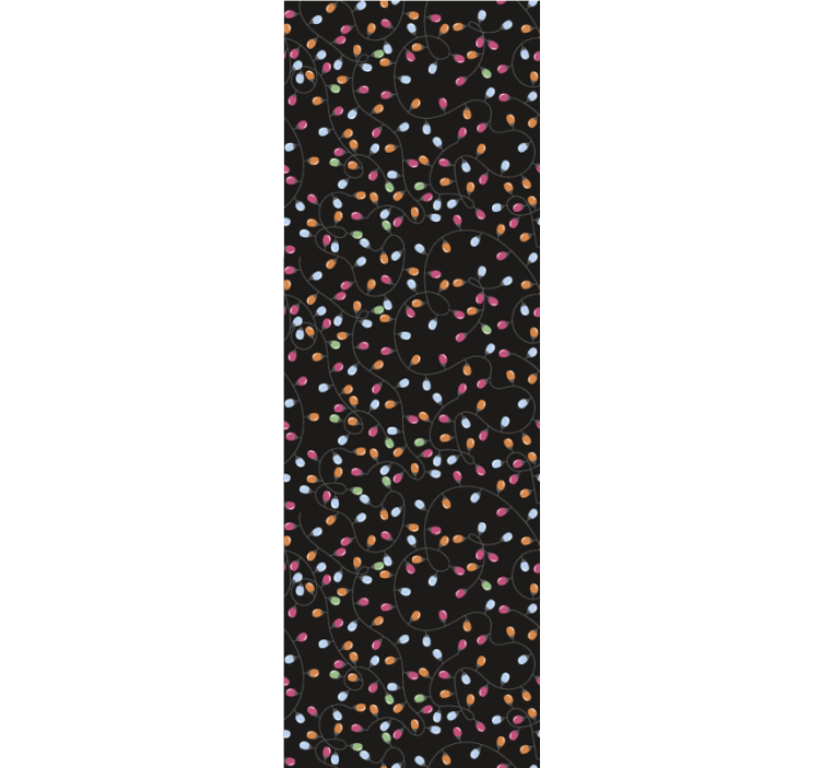 Carta da parati natalizia motivi di luci festive - TenStickers