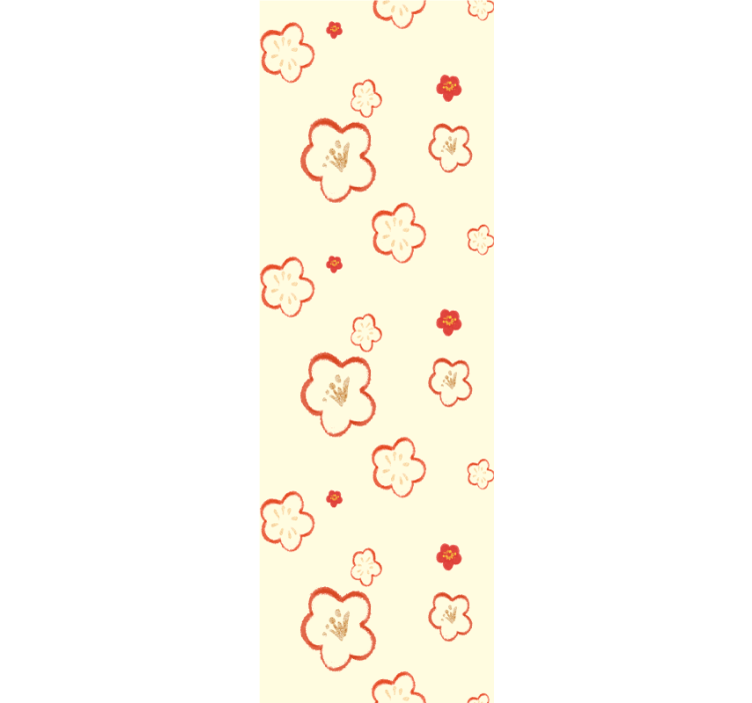 Carta da parati floreale delicati motivi floreali - TenStickers