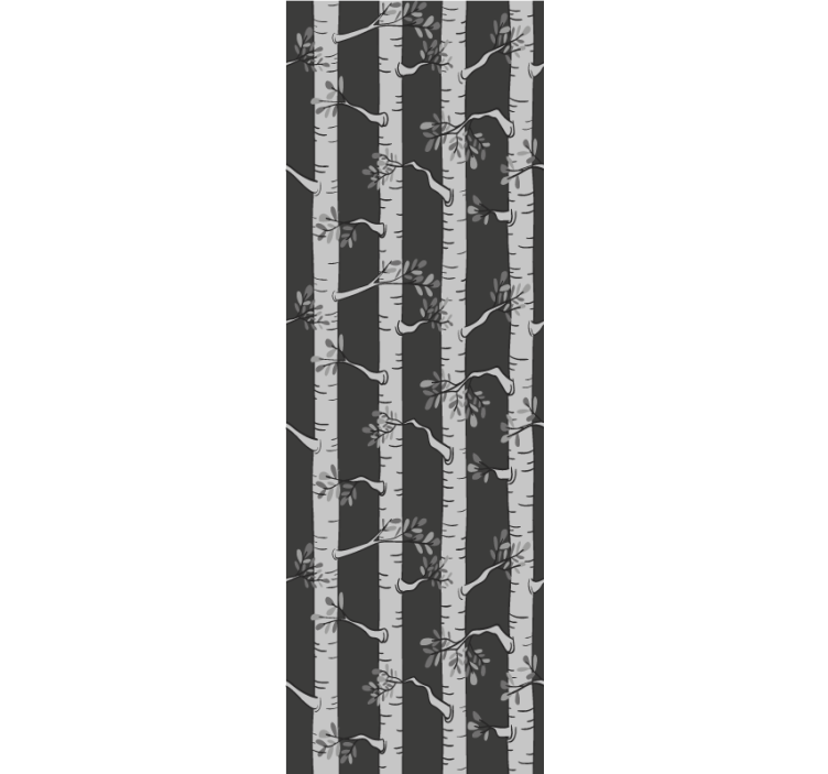 Carta da parati alberi elegante foresta di betulle - TenStickers