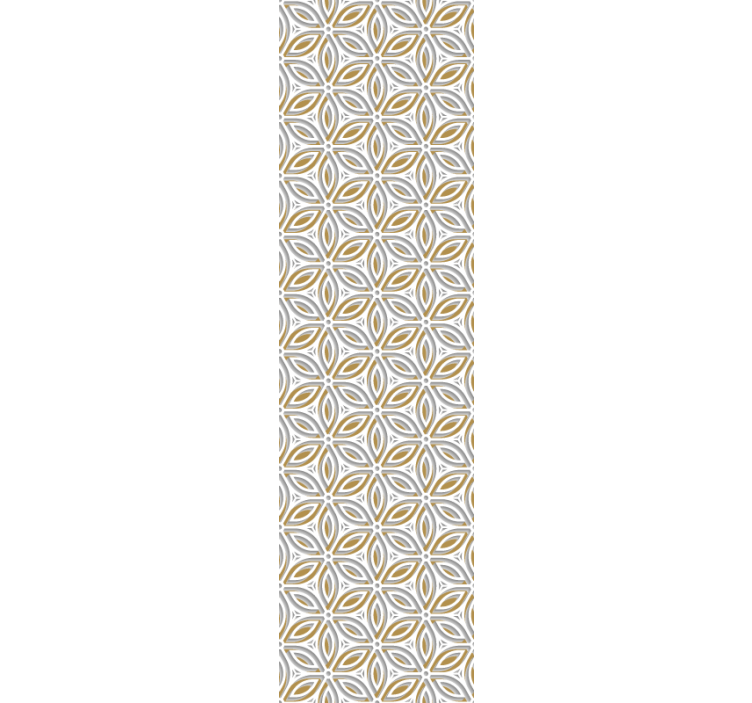 Carta da parati effetto piastrelle motivo floreale fantasia - TenStickers