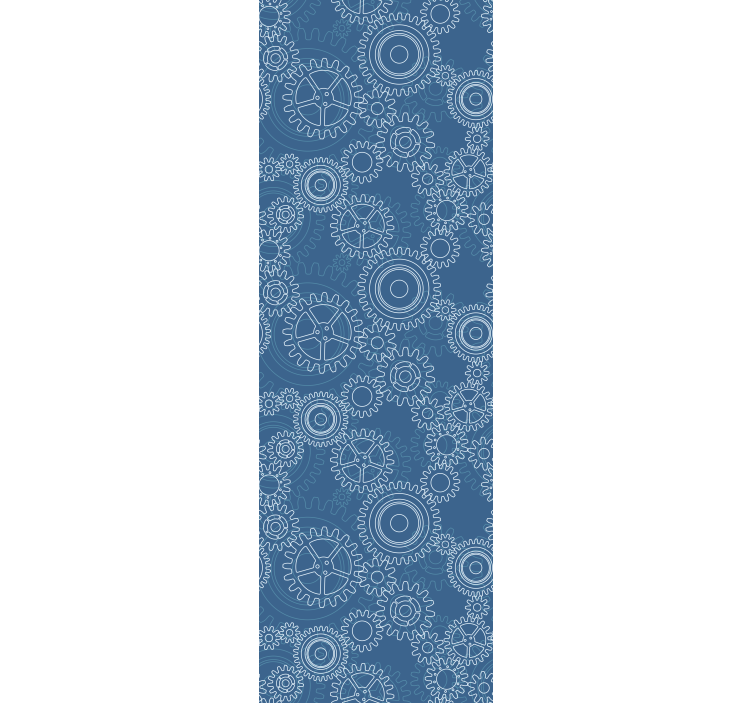 Carta da parati 3d modelli di ingranaggi geometrici - TenStickers