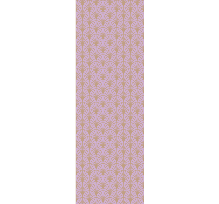 Carta da parati soggiorno elementi floreali stilizzati - TenStickers