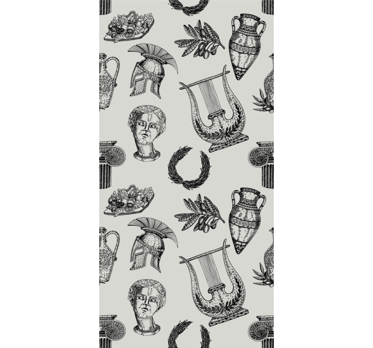 Carta da parati classica iconografia romana - TenStickers
