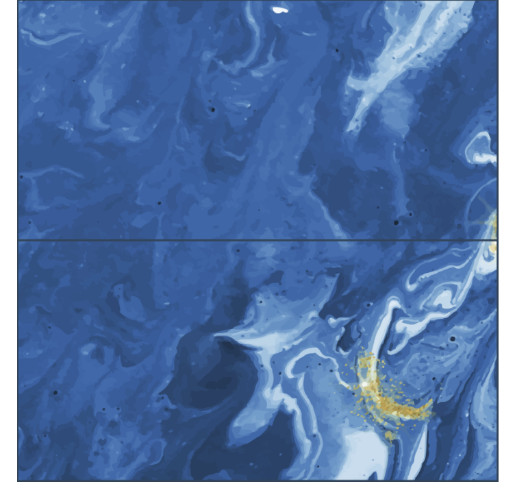 Carta da parati effetto pietra pietra blu - TenStickers