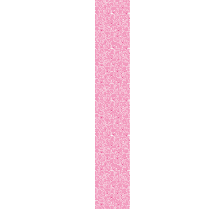 Carta da parati con facce di ragazze - TenStickers