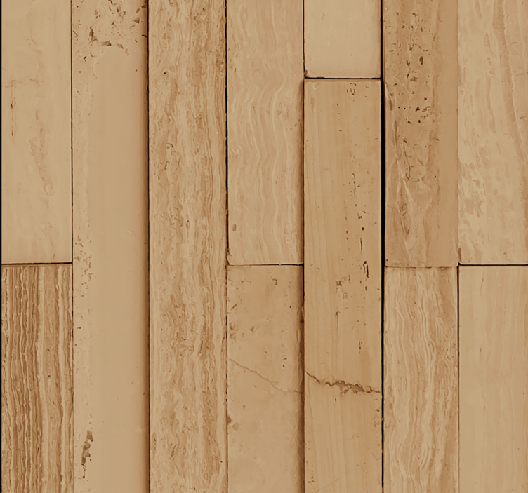 Carta da parati camera legno di rovere chiaro - TenStickers