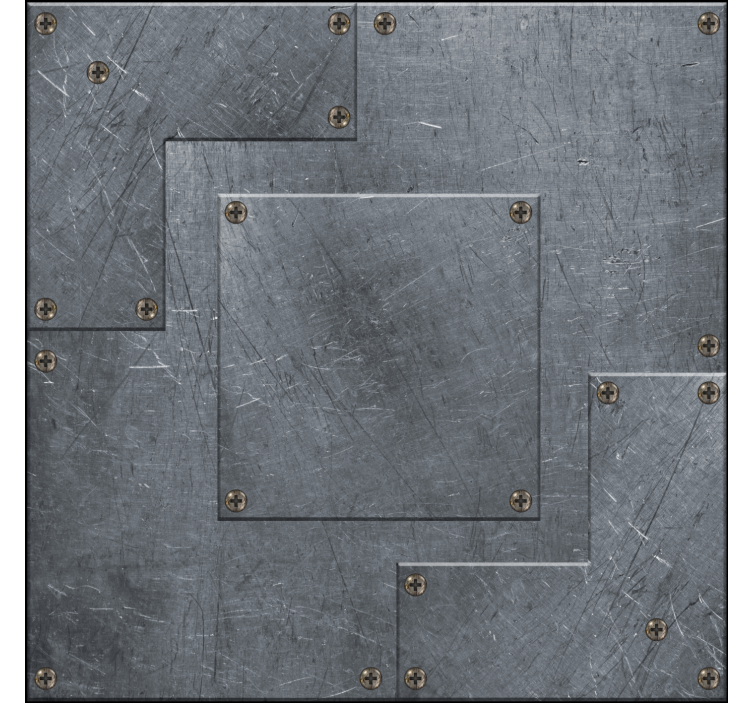 Carta da parati camera ragazzi lamiera d'acciaio - TenStickers