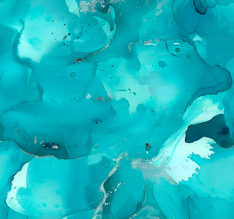 Carta da parati astratta onde blu - TenStickers