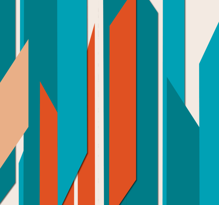 Carta da parati geometrica disegno geometrico della parete - TenStickers