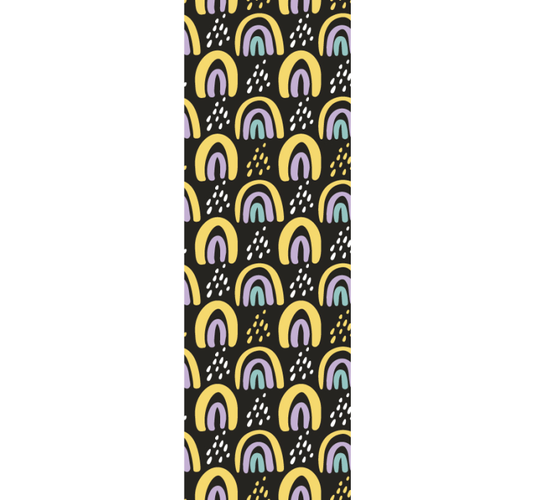 Carta da parati neonato modello arcobaleno colorato - TenStickers