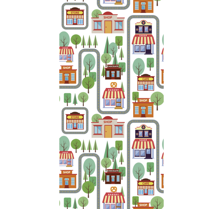 Carta da parati città affascinante paesaggio urbano - TenStickers