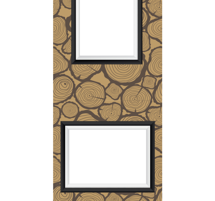 Carta da parati texture modello ad anello dell'albero - TenStickers