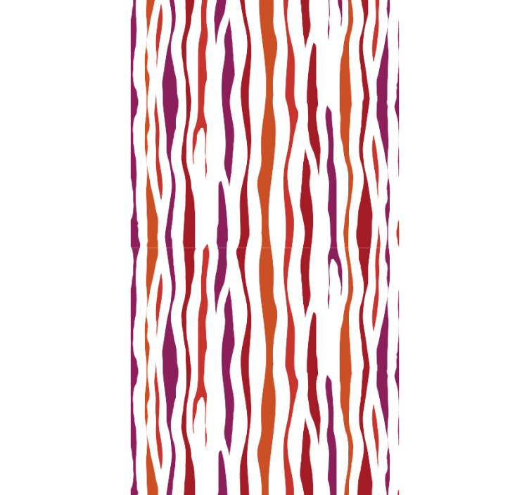 Carta da parati geometrica modelli di onde curve - TenStickers