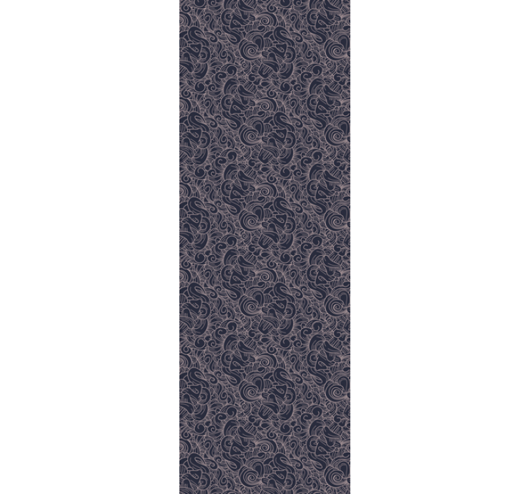 Carta da parati astratta motivi di linee curve blu - TenStickers