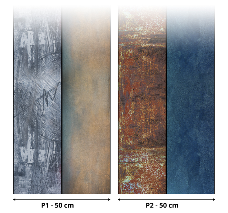 Carta da parati astratta paesaggio invernale - TenStickers