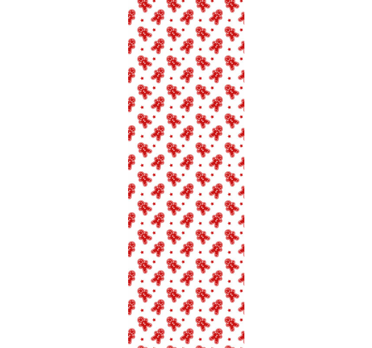 Carta da parati natalizia modelli di pan di zenzero festivi - TenStickers