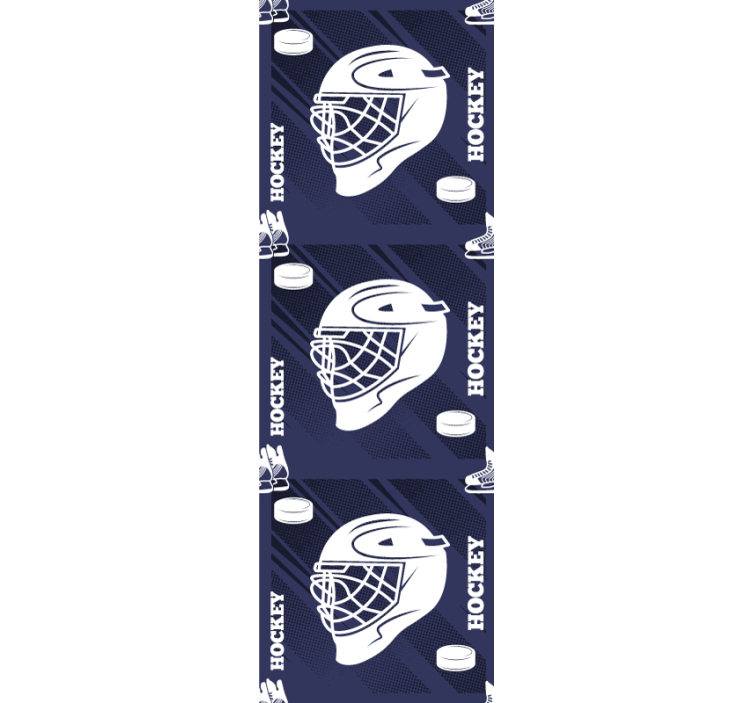 Carta da parati personalizzata appassionati di hockey - TenStickers