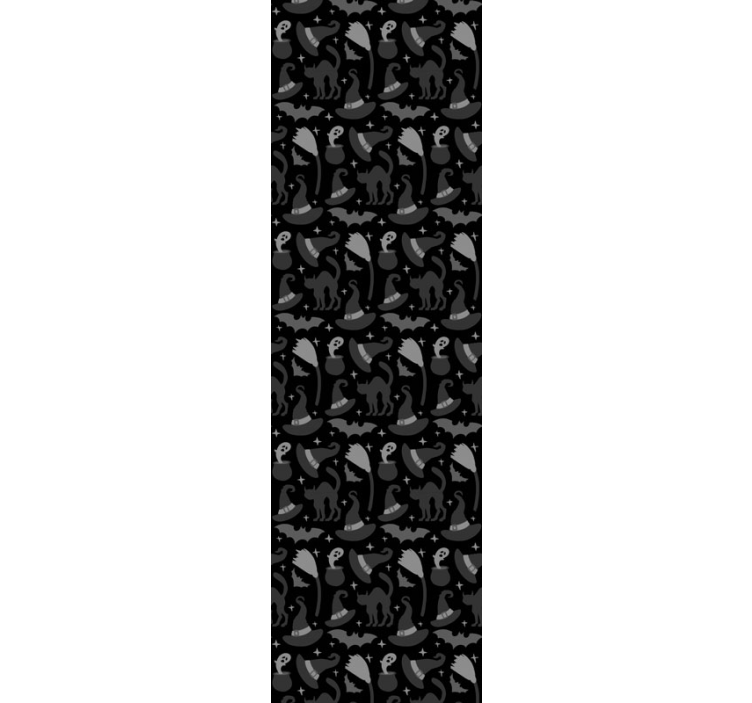 Carta da parati Halloween cappelli delle streghe e fantasmi - TenStickers
